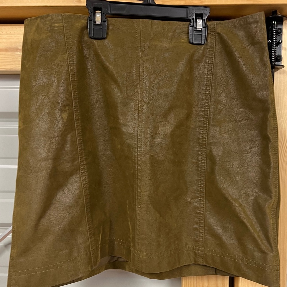 Free People suede leather skirt women’s size 12 - Picture 4 of 5